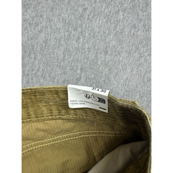Levi's Low Pro Corduroy Pants  Women's Size 31x30 Gold Straight Leg Mid Rise NWT - Picture 4 of 8